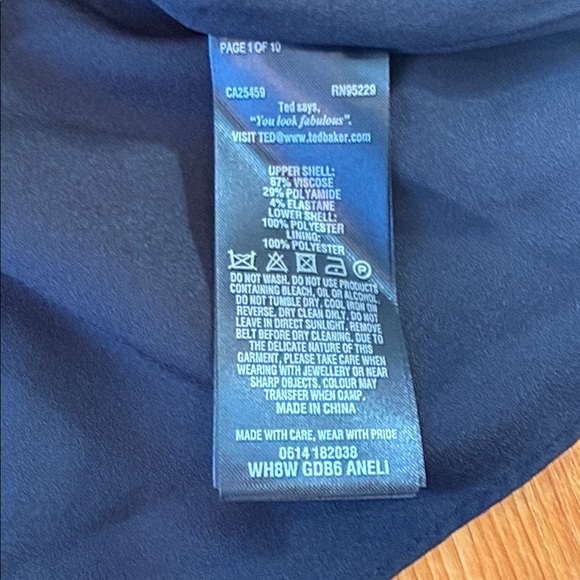 Ted Baker Aneli Cruise Stripe Fit and Flare Dress sz 4 new modern designer - Picture 14 of 16